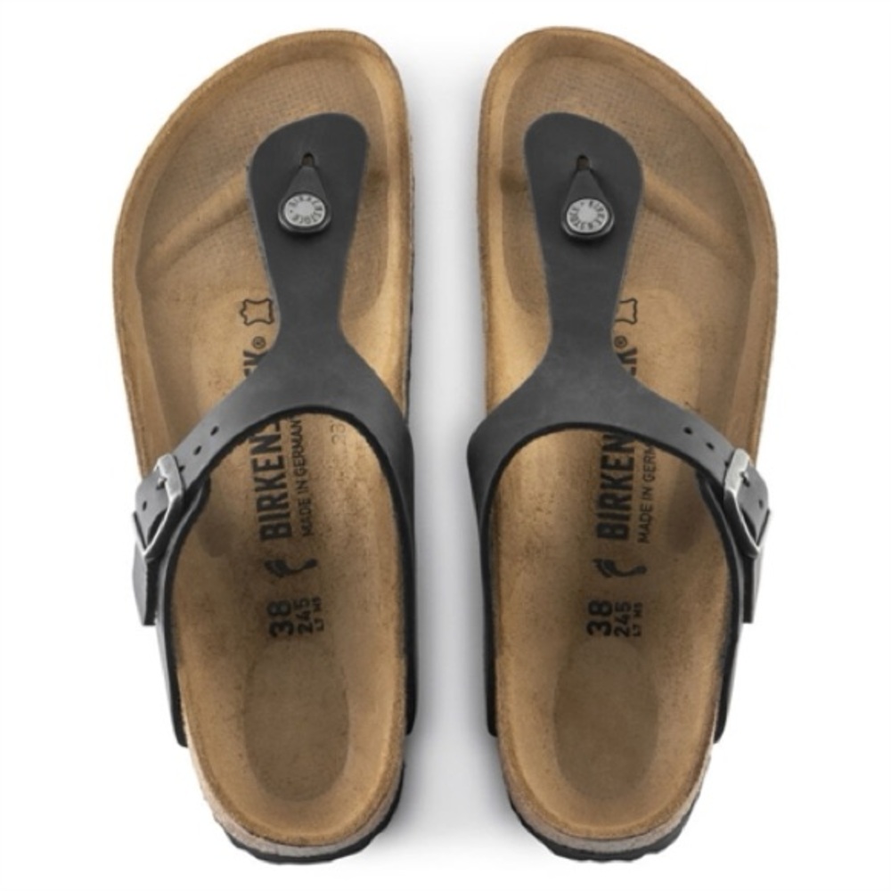 Birkenstock Black Gizeh Sandals Size 39